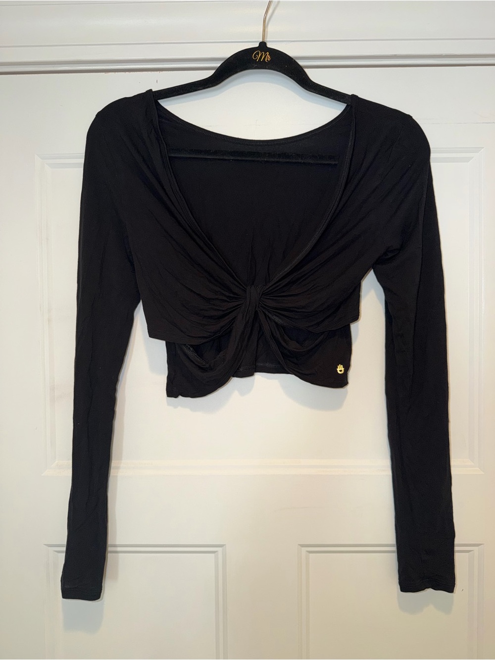 Spiritual Gangster Twist Back Crop Active Top - Picture 3 of 4